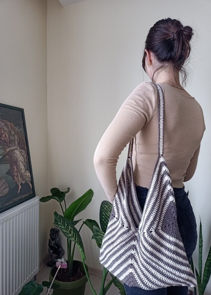 Kroşe Çanta/ Örgü Çanta - Görsel 2