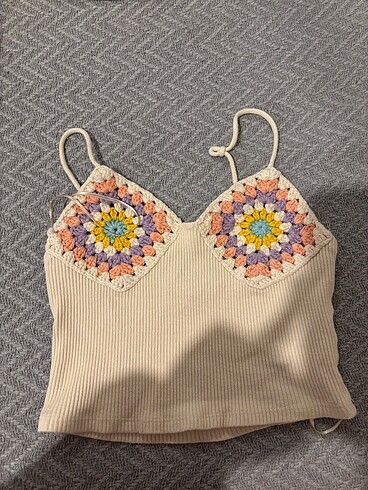 Zara askılı crop