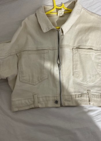 Dilvin dilvin keten crop ceket