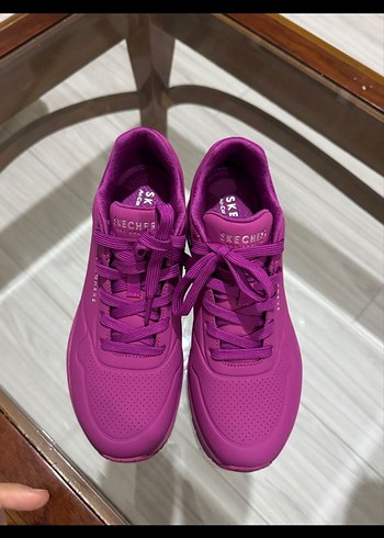 Skechers Skechers Mor Yüksek Topuklu Bağcıklı Spor Ayakkabı (orijinal)