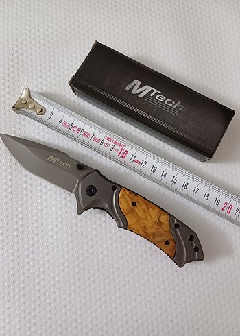 Diğer M Tech 1027 Yarı Otomatik Ahşap Saplı Katlanır Bıçak