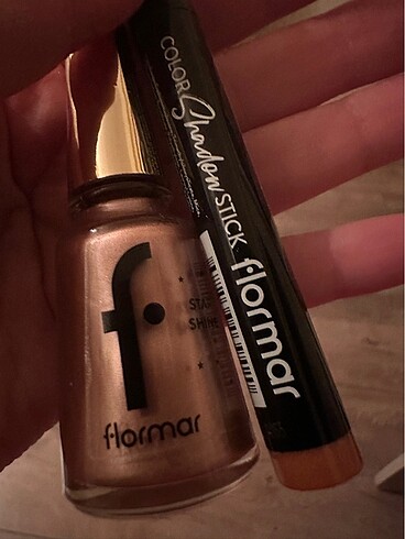 Flormar stick göz farı ışıltılı ve oje
