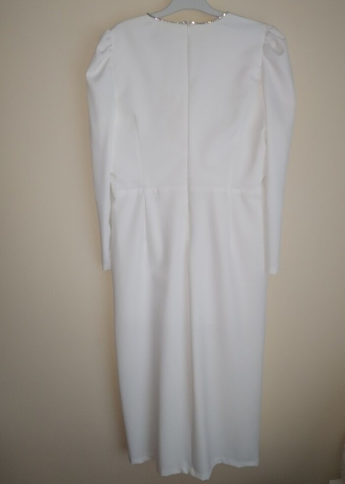 Zeropoint beyaz abiye elbise - Görsel 2