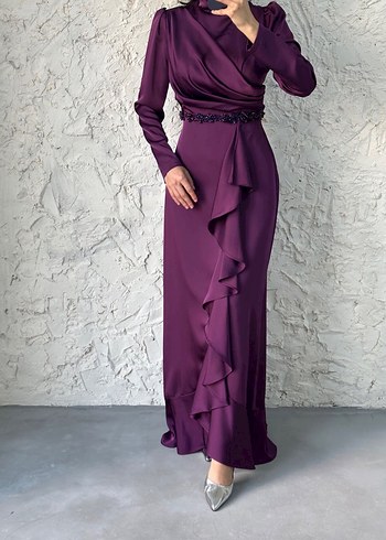 Kürdüm  Uzun Abiye Elbise - Görsel 5