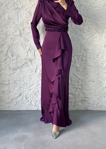 Kürdüm  Uzun Abiye Elbise - Görsel 4