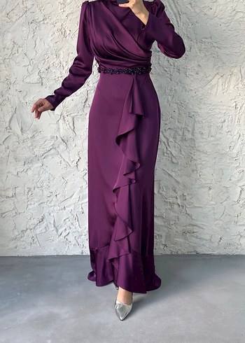 Kürdüm  Uzun Abiye Elbise - Görsel 3