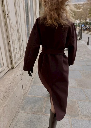 Zara  Kuşaklı Uzun Kaban - Görsel 6