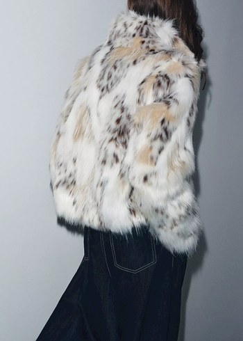 Zara  Kürk Ceket - Görsel 4