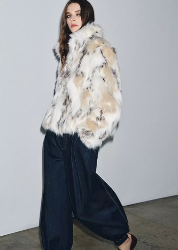 Zara  Kürk Ceket - Görsel 2