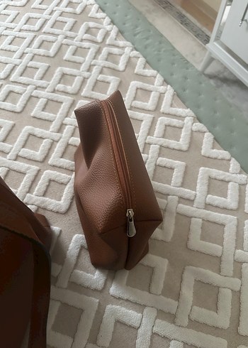 Kahverengi Deri Kadın Çanta - Görsel 3
