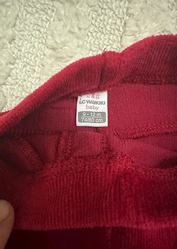 Lcw Kız Çocuk Bordo kadife  Tayt - Görsel 2