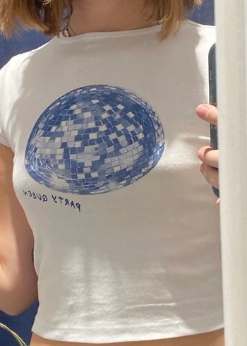 s Beden Addax disco ball tam boy shirt