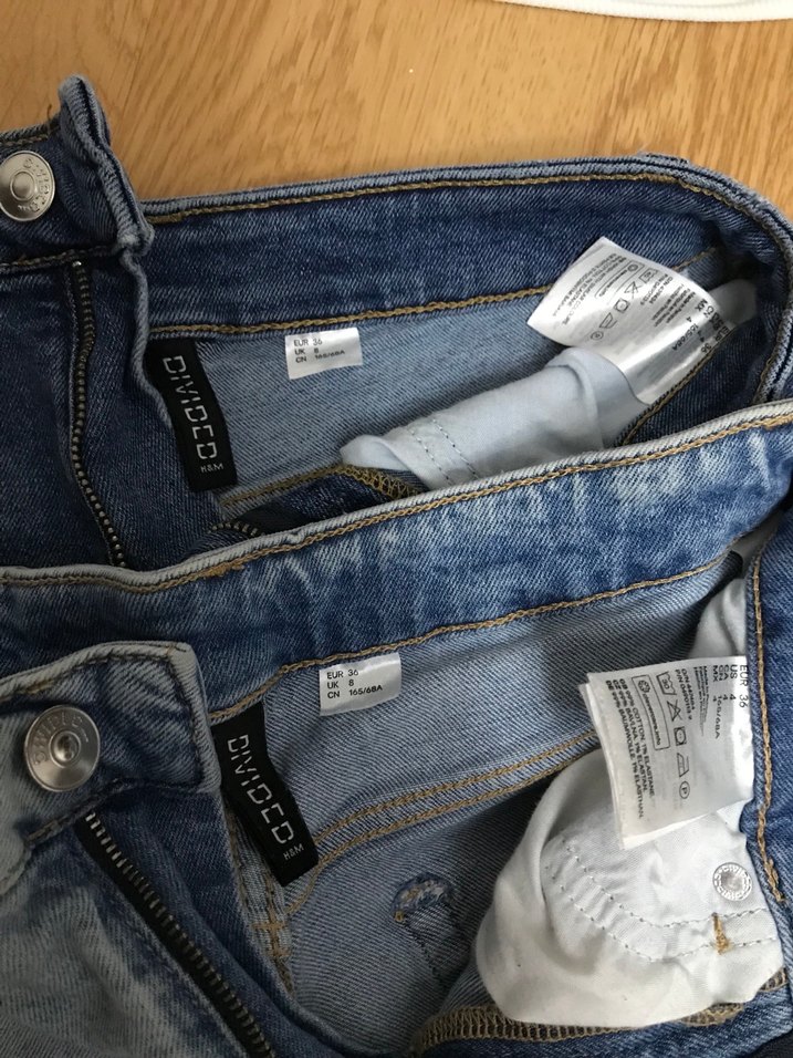 Mini kısa boy kot denim şort ve crop H&M - Görsel 3