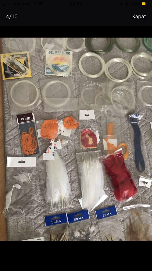 Misina çapari simler tüyler olta malzemeleri - Görsel 4