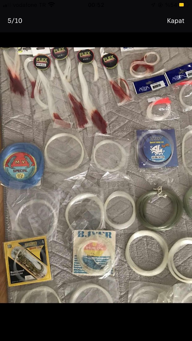 Misina çapari simler tüyler olta malzemeleri - Görsel 5