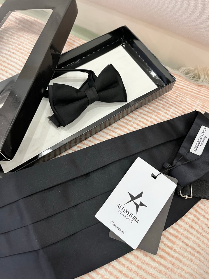 Altınyıldız Classics Siyah Desenli Papyon - Görsel 4