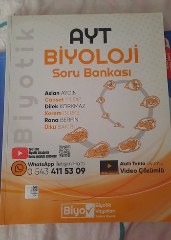 AYT Biyoloji Soru Bankası - Biyotik Yayınları