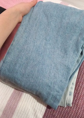 Fermuarlı Rahat Kesim Midi Kadın Kot Pantolon - Görsel 2