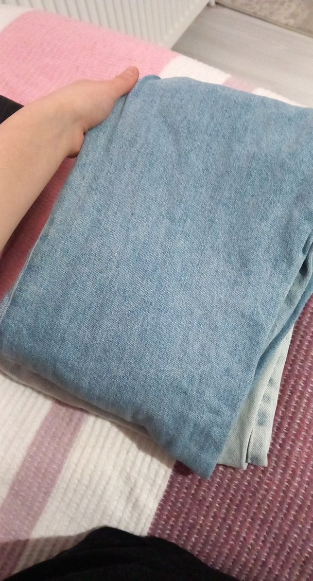 Fermuarlı Rahat Kesim Midi Kadın Kot Pantolon - Görsel 2