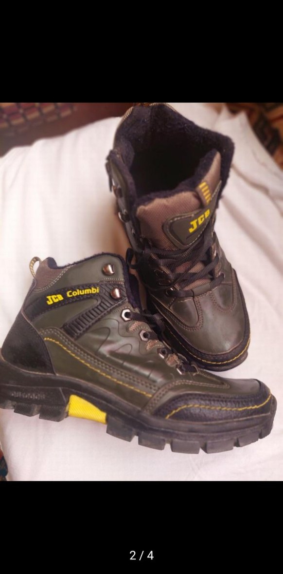 Kahverengi Bağcıklı Erkek Kauçuk Bot - Görsel 2