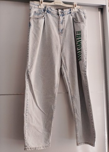 Gri Loose Fit Bol Kot Pantolon