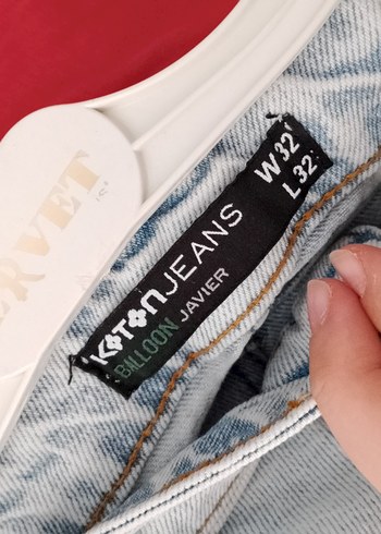 Gri Loose Fit Bol Kot Pantolon - Görsel 5