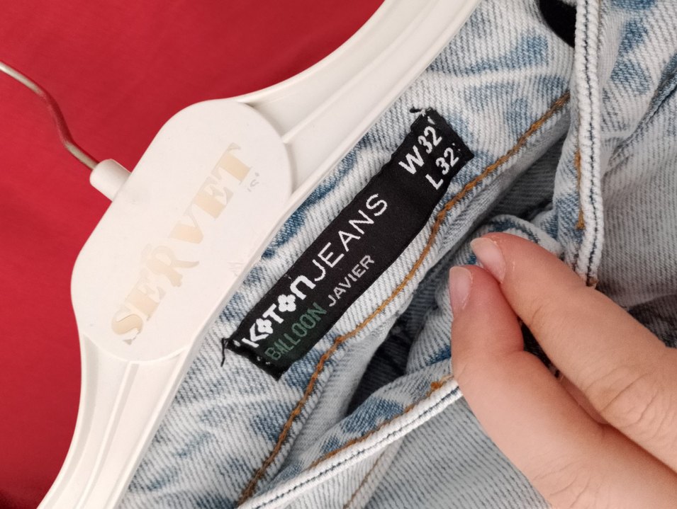 Gri Loose Fit Bol Kot Pantolon - Görsel 5