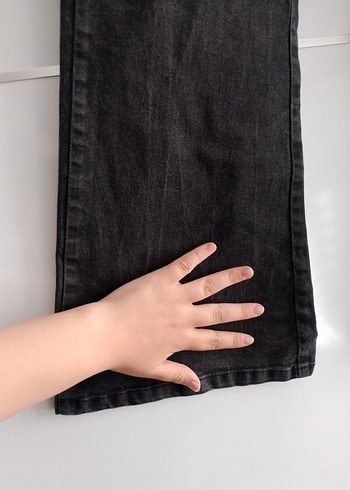 xxl Beden Koyu Gri Fit İspanyol Paça Kot Pantolon
