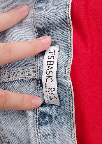 Pastel Mavi Rahat Kesim Kadın Denim Pantolon - Görsel 5