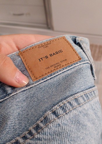 Pastel Mavi Rahat Kesim Kadın Denim Pantolon - Görsel 4