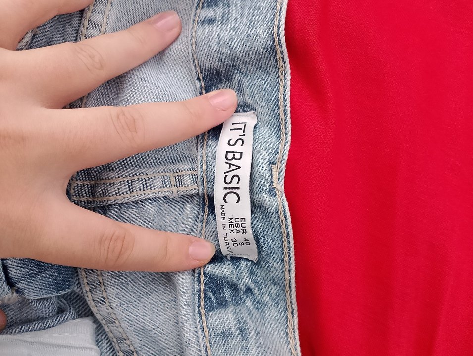 Pastel Mavi Rahat Kesim Kadın Denim Pantolon - Görsel 5