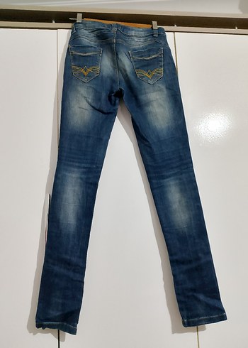 Kadın Mavi Normal Paça Denim Pantolon - Görsel 2