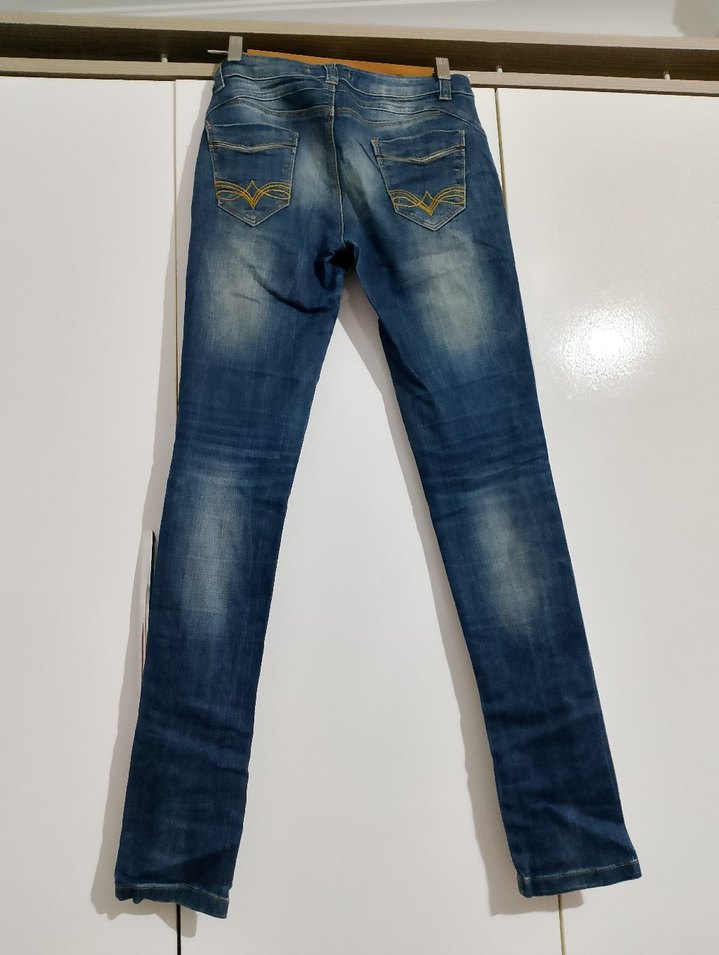 Kadın Mavi Normal Paça Denim Pantolon - Görsel 2