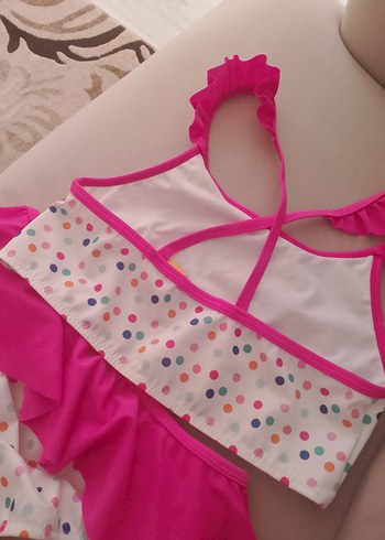 Kız Çocuk Minnie Baskılı Puanlı Bikini - Görsel 4