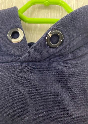 Lacivert Kapüşonlu Rahat Kesim Sweatshirt - Görsel 2