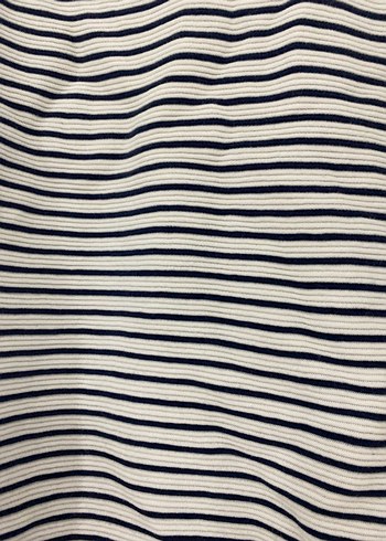 Çizgili Düğmeli Kadın Triko - Görsel 2