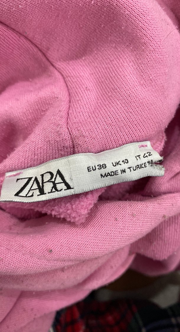 Kız Çocuk Kapüşonlu Pembe Sweatshirt - Görsel 4