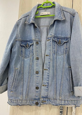 Mavi Düğmeli Kadın Denim Ceket - Görsel 2