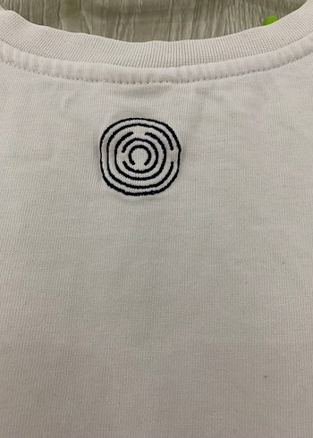 Beyaz Oversize Baskılı Erkek Tişört - Görsel 4