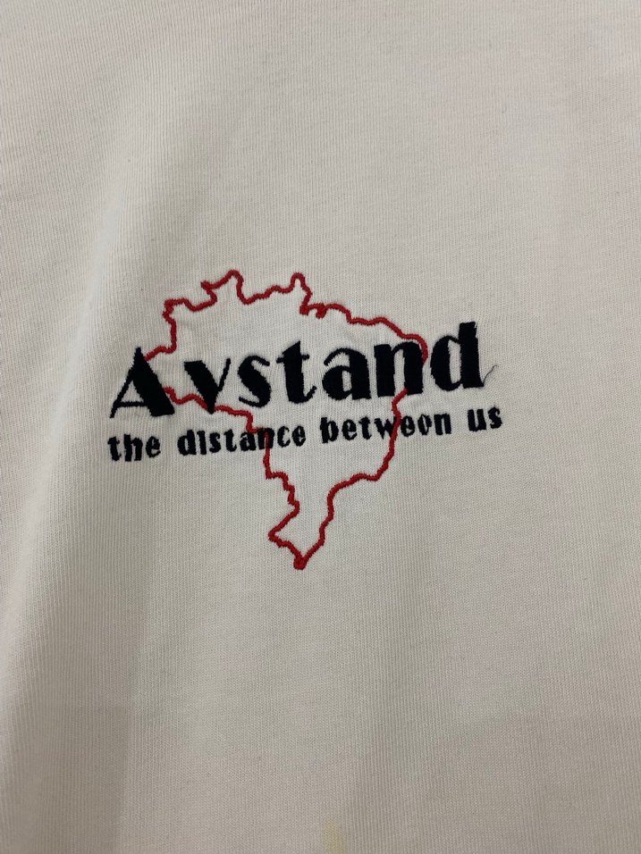 Beyaz Oversize Baskılı Erkek Tişört - Görsel 2