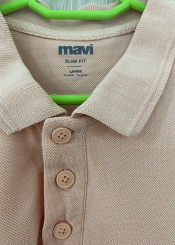 Bej Kısa Kollu Polo Tişört - Görsel 3