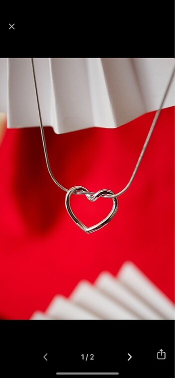 HeartLink Silver Çelik Kolye