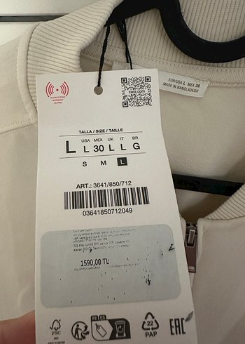 Zara bomber ceket - Görsel 2