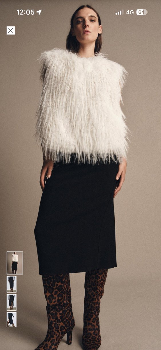 Siyah Uzun ve Dar Kadın Etek zara - Görsel 2