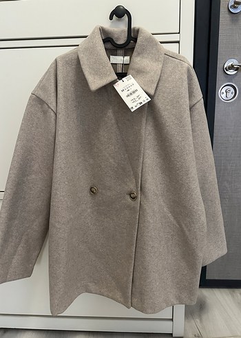 Kadın Zara kruvaze kaban - Görsel 2