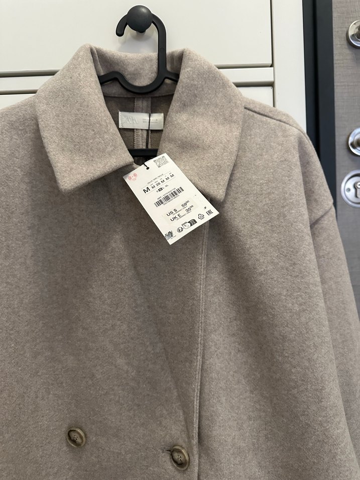 Kadın Zara kruvaze kaban - Görsel 3