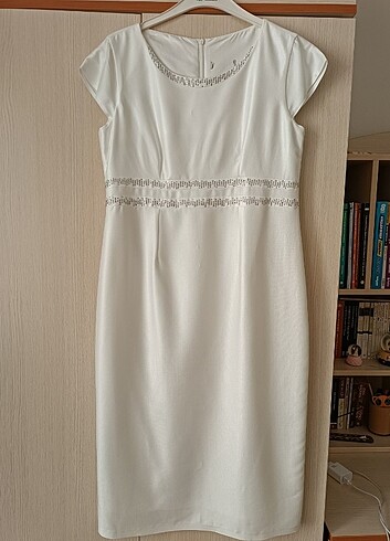 44 Beden beyaz Renk Elbise,abiye,nikah elbisesi