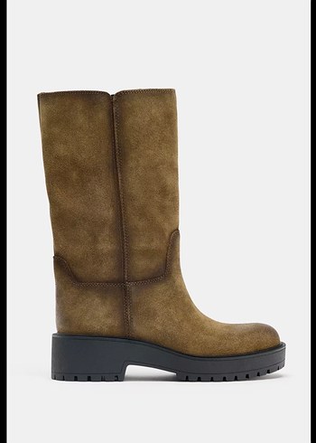 Zara Süet Bot | Eskitilmiş Model  Temiz Kullanım - Görsel 2