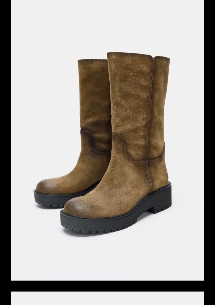 Zara Süet Bot | Eskitilmiş Model  Temiz Kullanım - Görsel 3