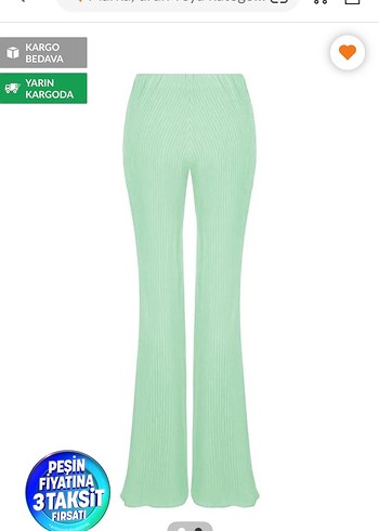 Nocturne İspanyol paça pantolon - Görsel 2